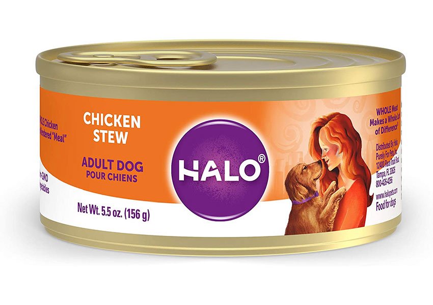 Halo Natural Wet Dog Food Chicken Recipe