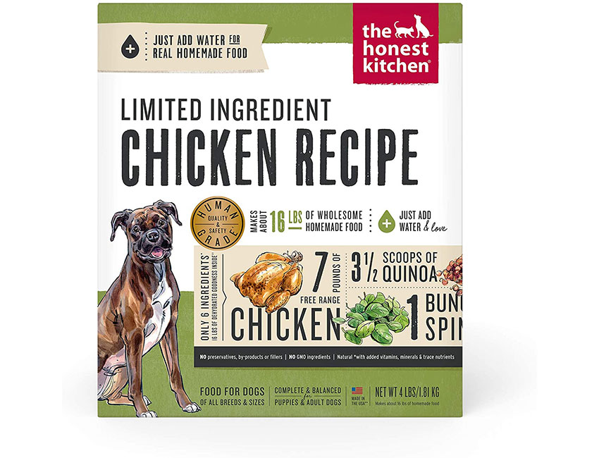 The Honest Kitchen Dehydrated Limited Ingredient Chicken Recipe Dog Food